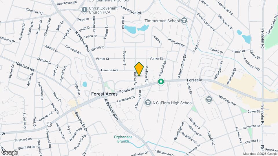 1700 Dalloz Rd Map and Location Details