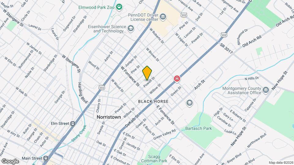 1427 Powell St Map and Location Details