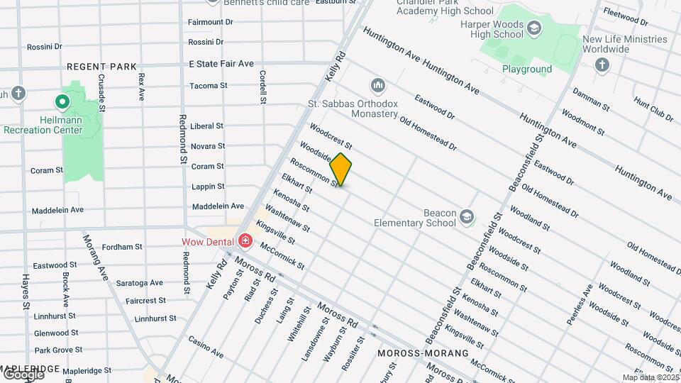 18784 Roscommon St Map and Location Details