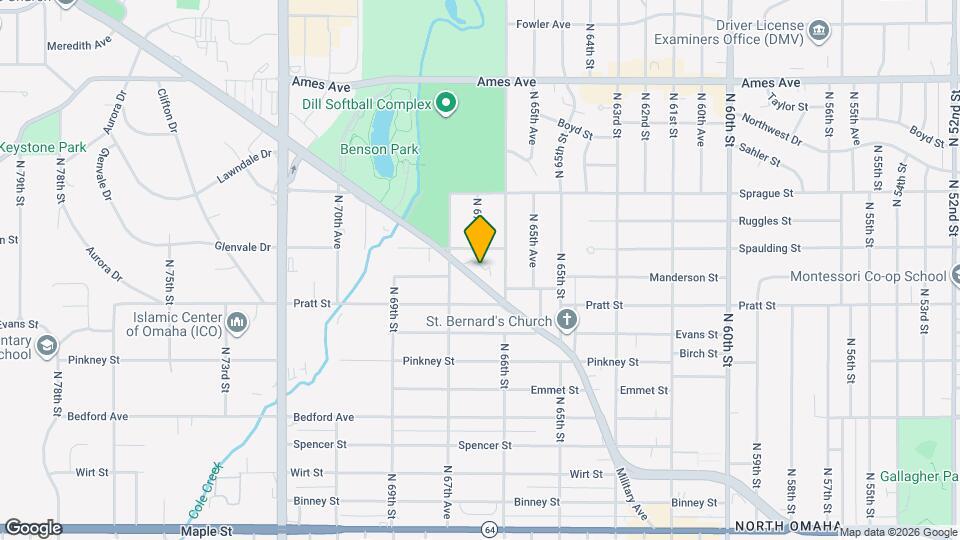 6650 Military Ave Map and Location Details