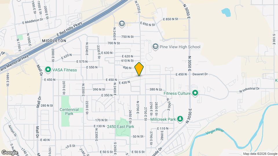 2713 E 430 N Map and Location Details