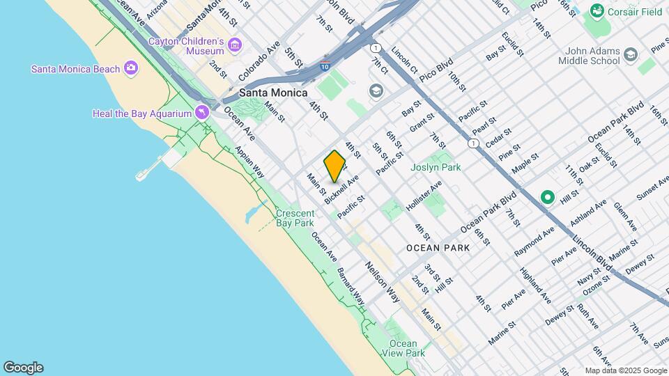 217-223 Bicknell Ave Mapa y Detalles de la Ubicación