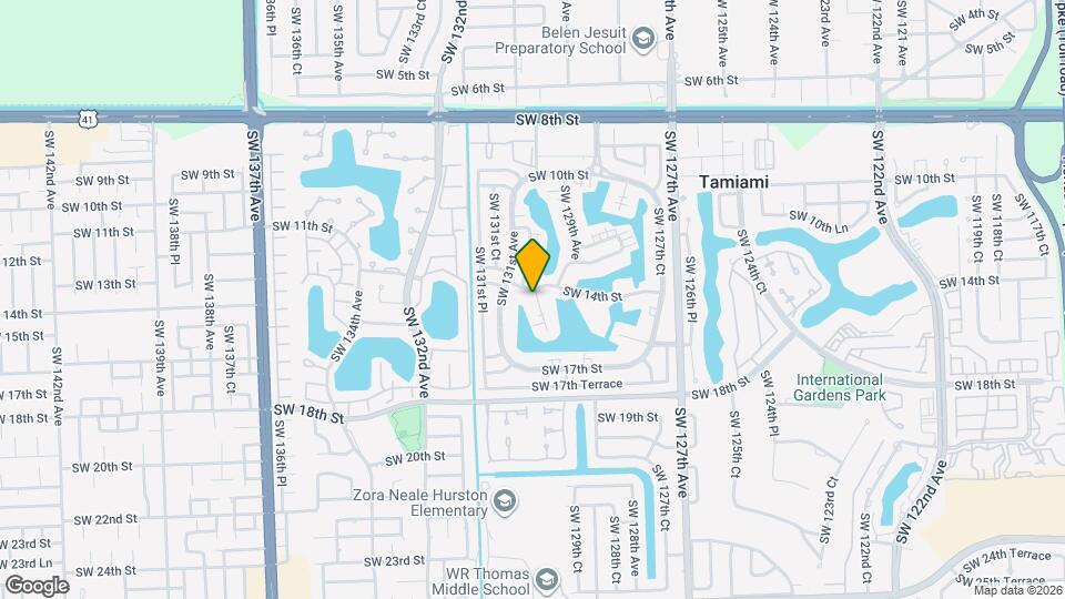1420 SW 129th Ct Map and Location Details