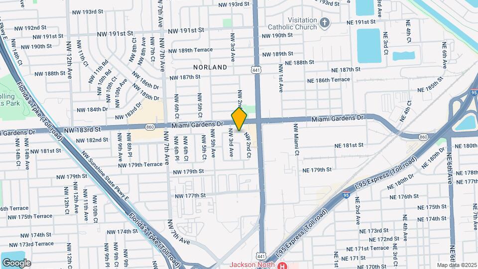 240 NW 182nd Terrace Map and Location Details