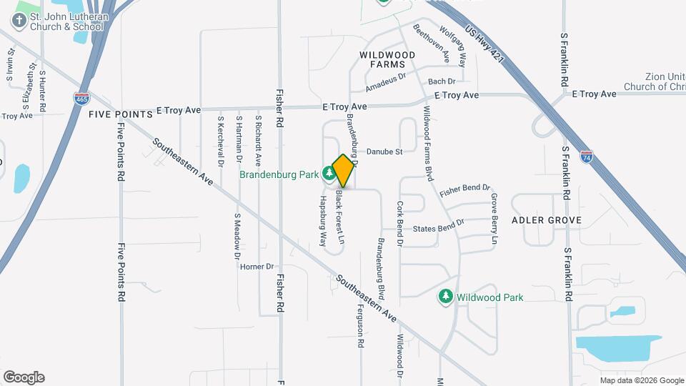 3305 Black Forest Ln Map and Location Details