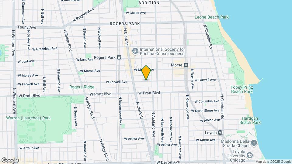 1633 W Farwell Ave Map and Location Details