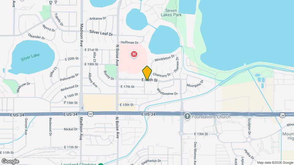 1910 E 18th St Map and Location Details