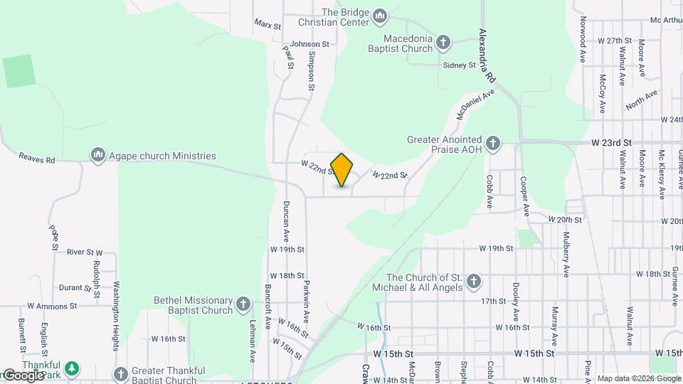 1605 W 21st St Map and Location Details