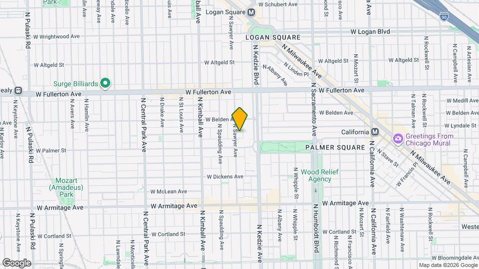 2223 N Sawyer Ave, Unit 2R Map and Location Details