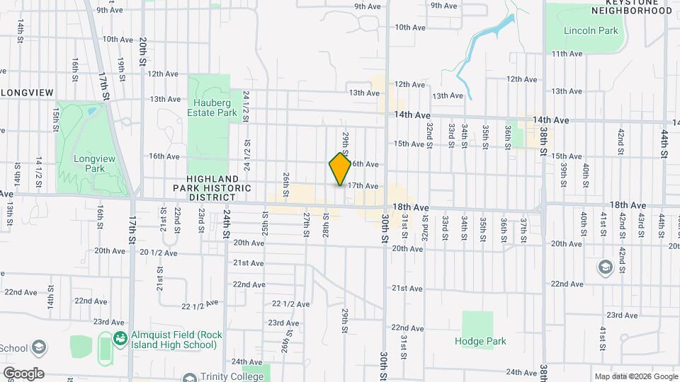 1706 29th St Map and Location Details