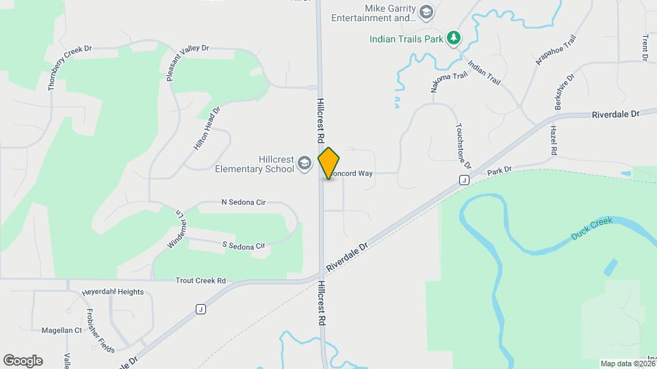 4220 Hillcrest Dr Map and Location Details