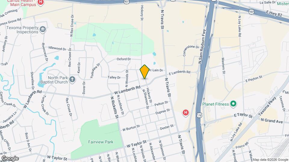 2520 N Hickory St Map and Location Details