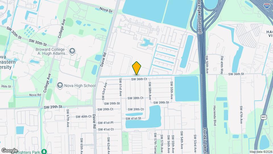 5925 SW 36th Ct Map and Location Details