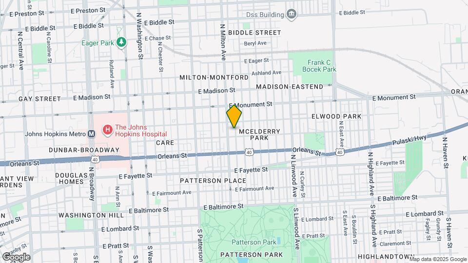 500 N Rose St Map and Location Details