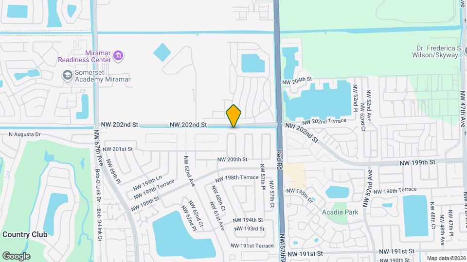 5871 NW 201st Ln Mapa y Detalles de la Ubicación