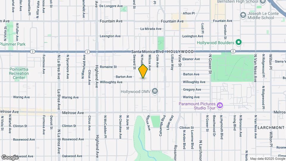 914 N Hudson Ave Map and Location Details