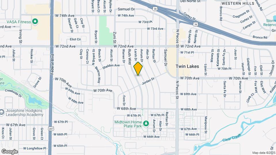 6980 Ruth Way, Unit Fully Furnished 2-Bedroom Map and Location Details