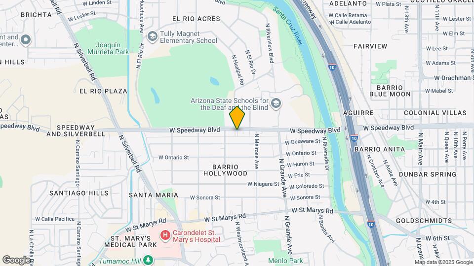 1327 W Speedway Blvd Mapa y Detalles de la Ubicación