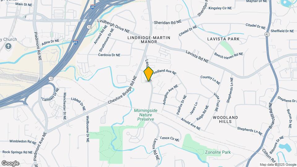 2150 Lenox Rd NE Map and Location Details