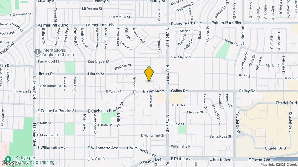 1058 Yuma St Map and Location Details