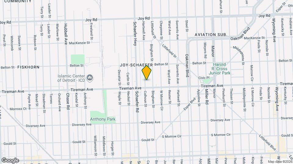 8034 Hartwell St Map and Location Details