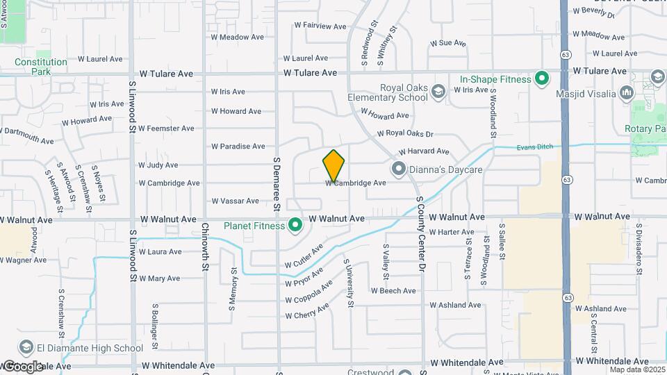 3339 W Cambridge Ave Map and Location Details