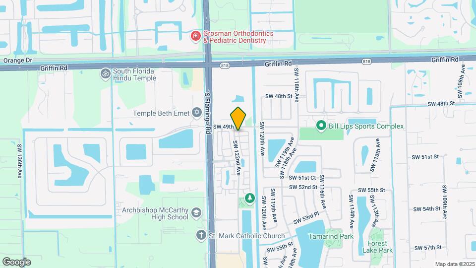 4945 SW 121st Terrace Map and Location Details