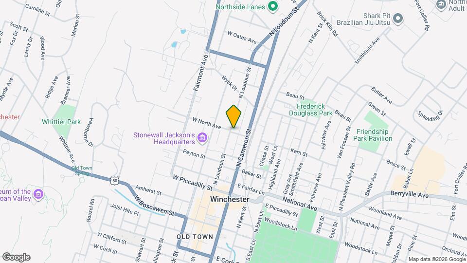 502 N Loudoun St Map and Location Details