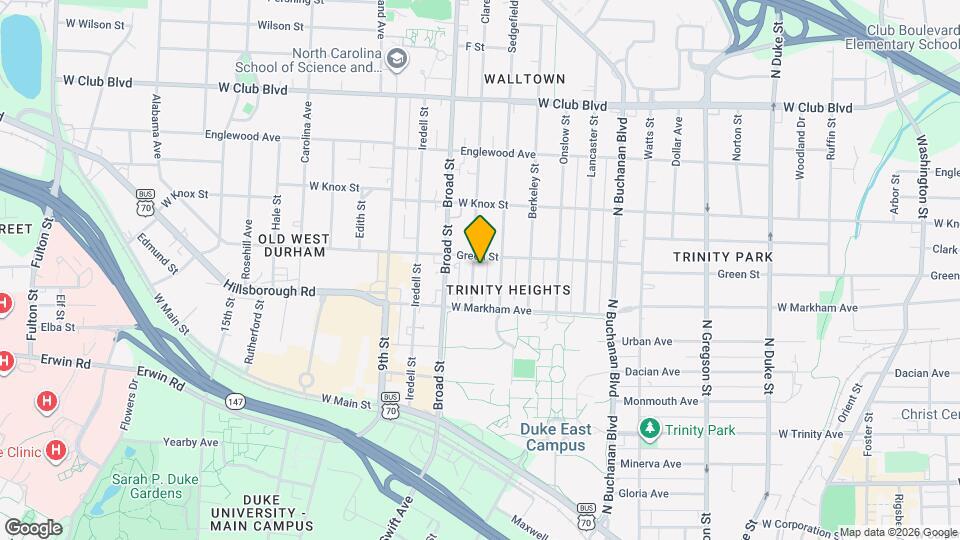 818 Clarendon St Map and Location Details