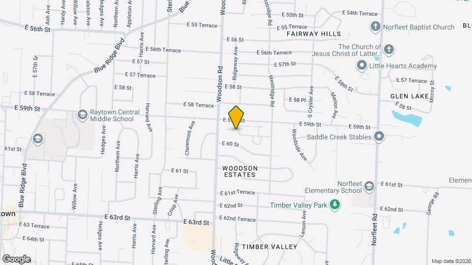 11623 E 59th Ter, Unit 1 Map and Location Details