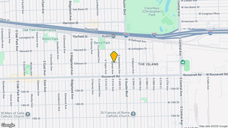 1152 Lyman Ave Map and Location Details