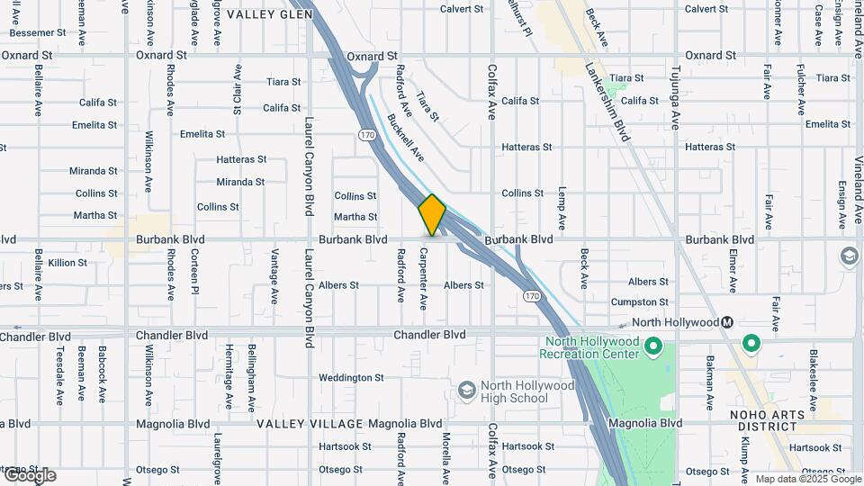 5554 Carpenter Ave Map and Location Details