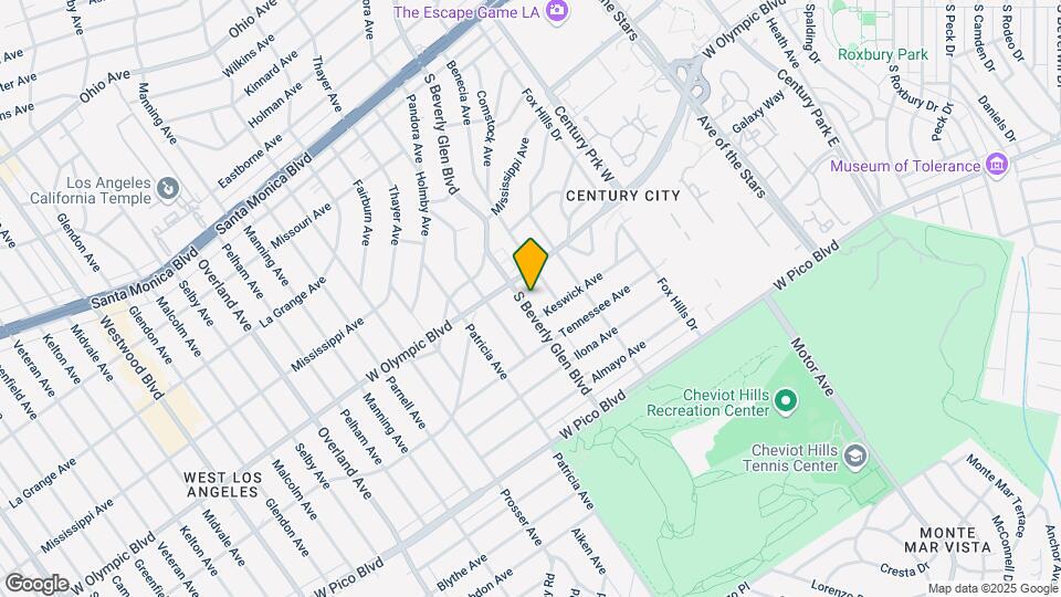 2220 S Beverly Glen Blvd Map and Location Details