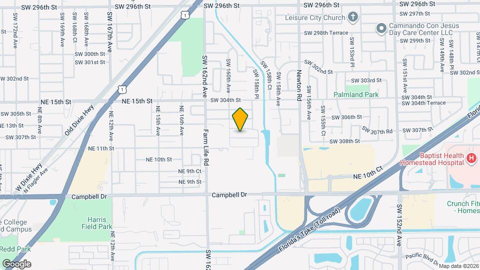 15953 SW 307 Terrace Map and Location Details