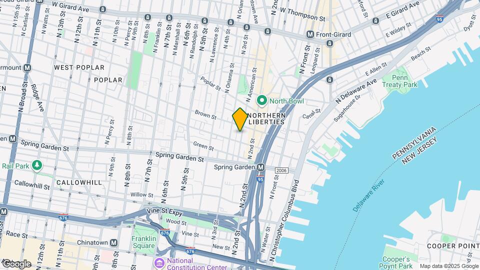 712 N American St Mapa y Detalles de la Ubicación