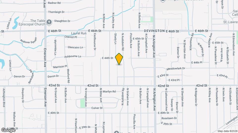 4339 Shady Ln Map and Location Details