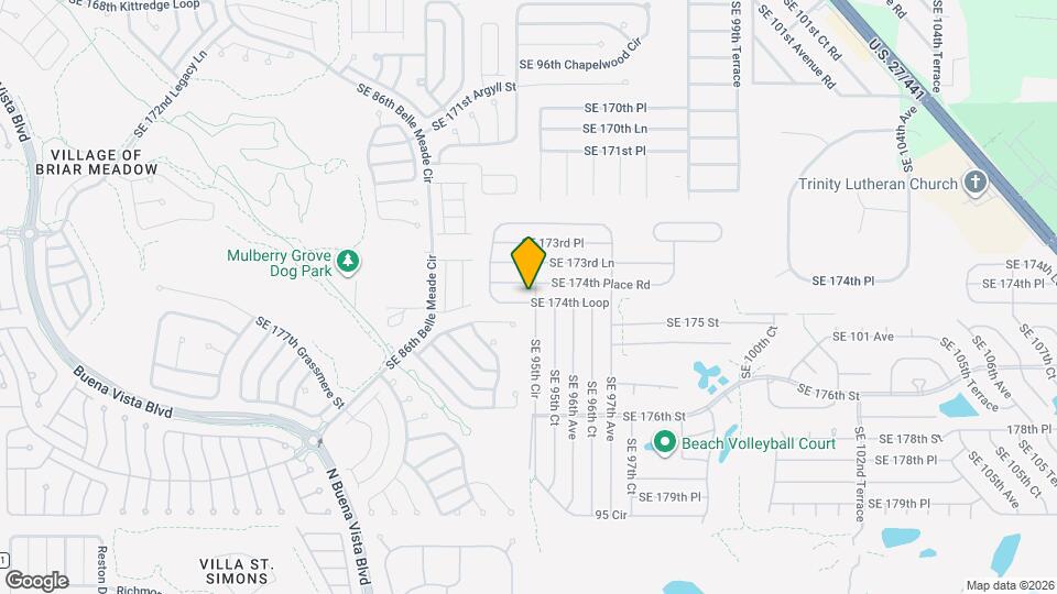 9499 SE 174th Loop Mapa y Detalles de la Ubicación