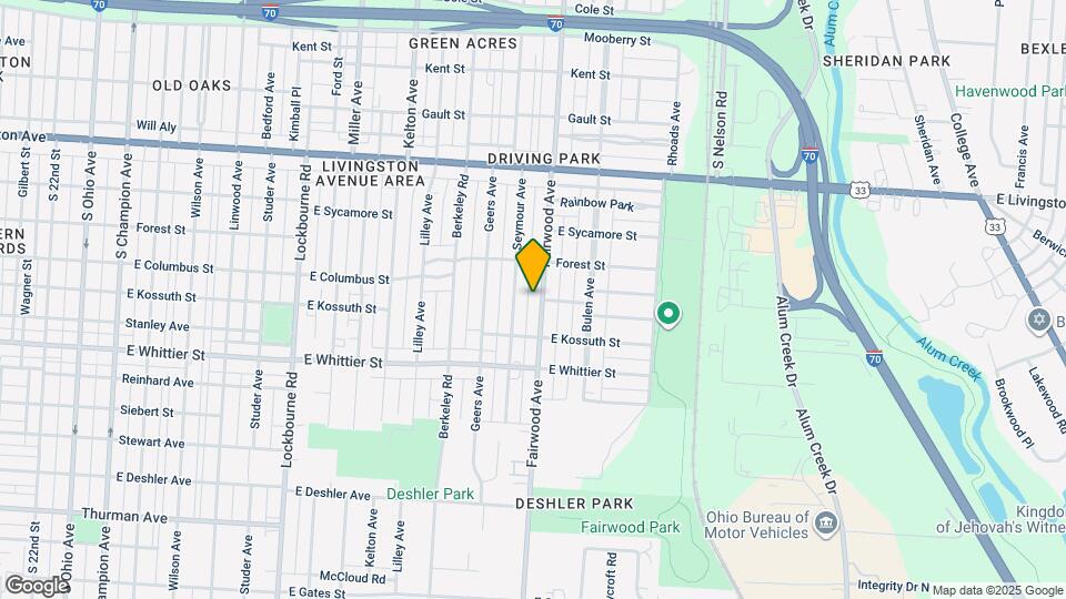 1069 Fairwood Ave Map and Location Details
