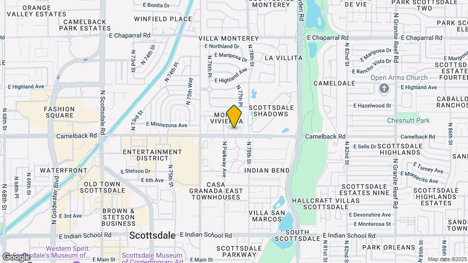7736 E Camelback Rd Mapa y Detalles de la Ubicación