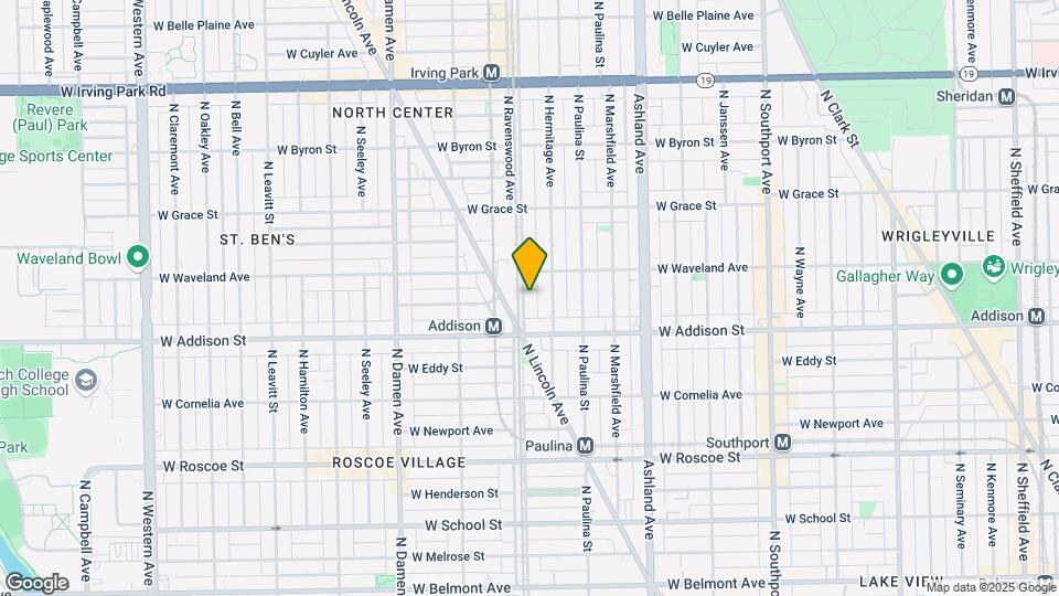 3633 N Ravenswood Ave Map and Location Details