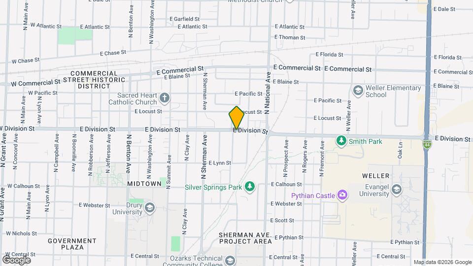 1038 E Division St Mapa y Detalles de la Ubicación