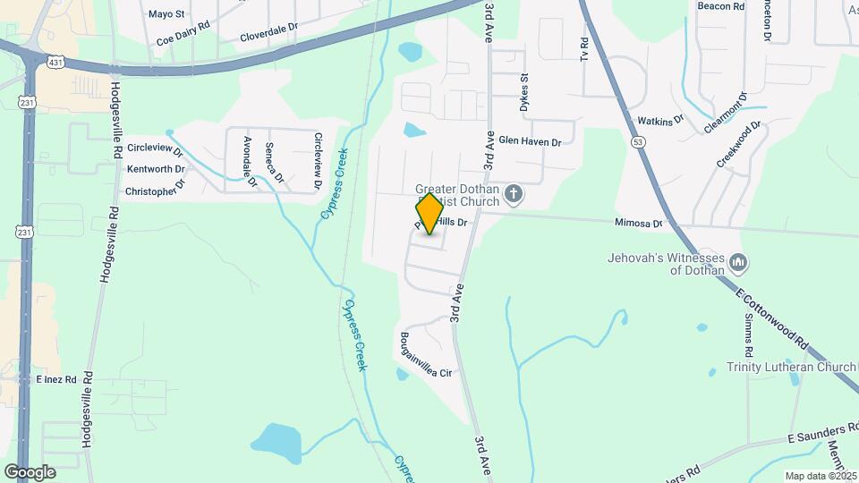 202 Peartree Cir Map and Location Details