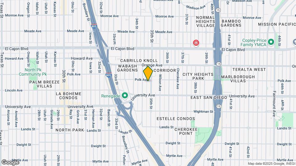 4074 35th St Map and Location Details