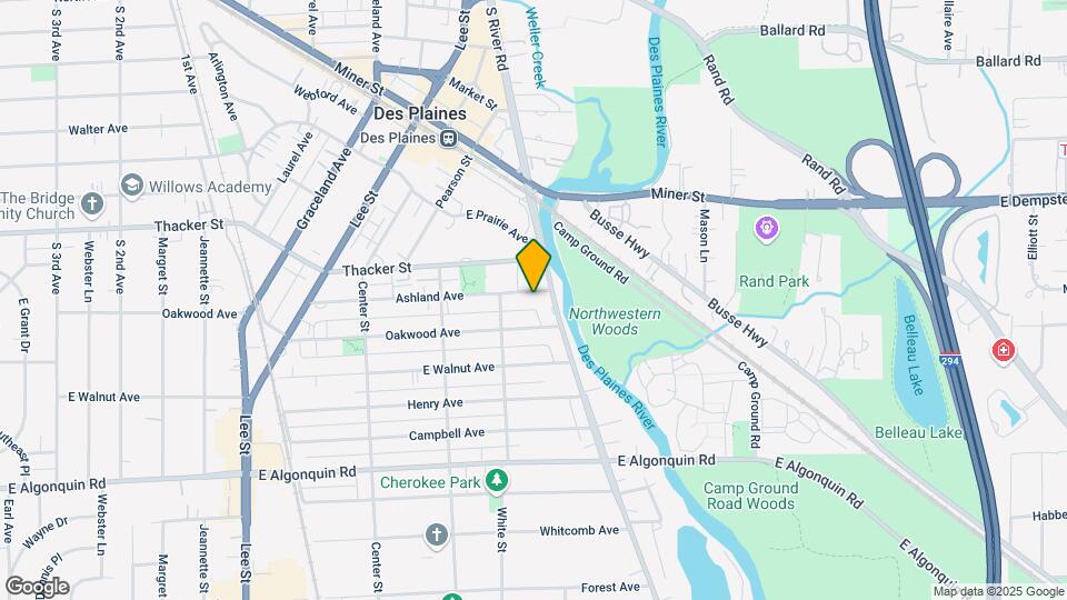 1649 Ashland Ave Map and Location Details
