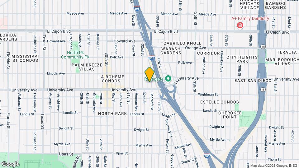 3928 Bancroft St Mapa y Detalles de la Ubicación
