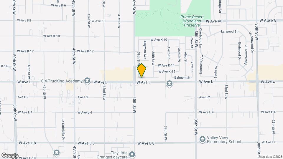 3838 Balmont St Map and Location Details