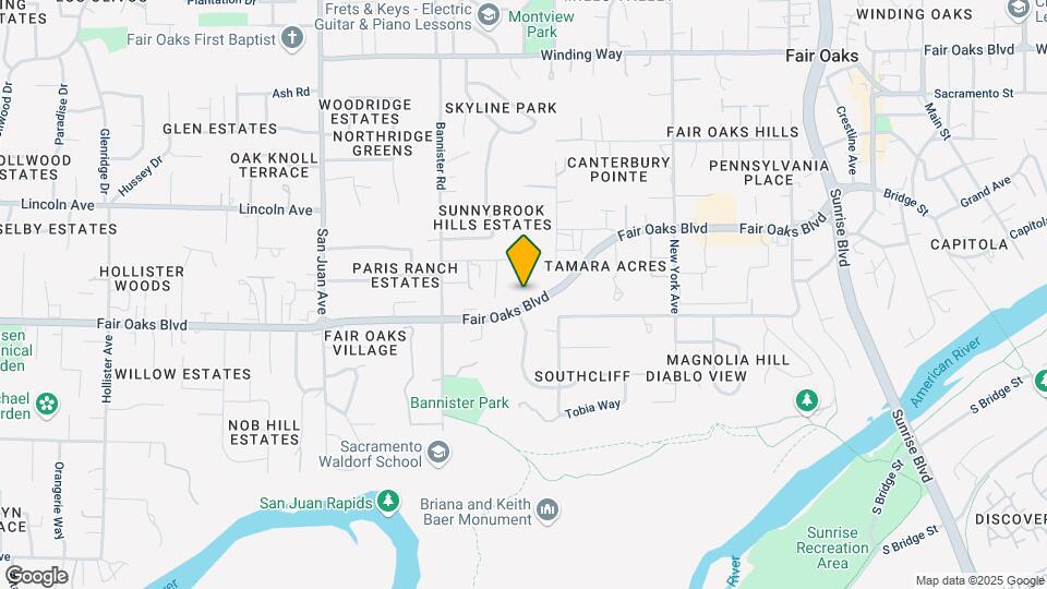 9421 Fair Oaks Blvd Map and Location Details