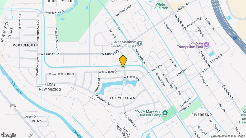 601 Willow Glen Dr Map and Location Details