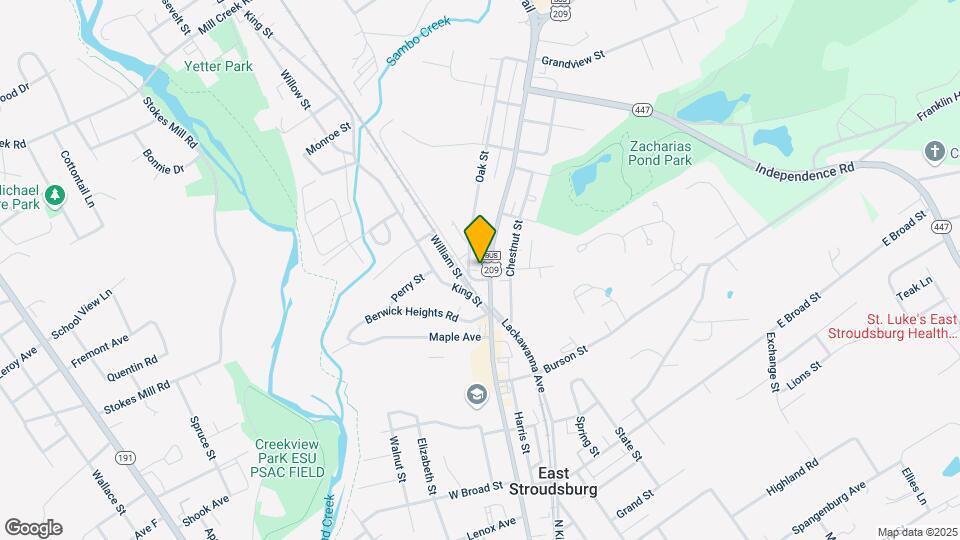 East Stroudsburg Duplex Map and Location Details
