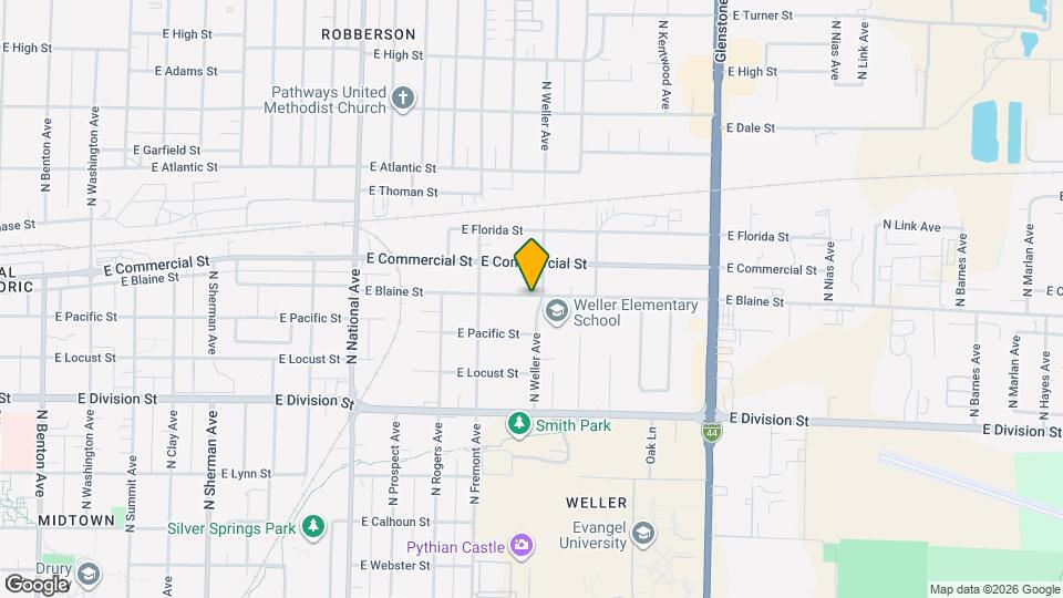 1739 N Weller Ave Map and Location Details